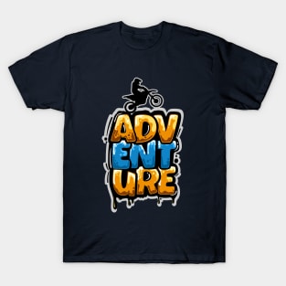 Motocross Adventure Graffiti T-Shirt